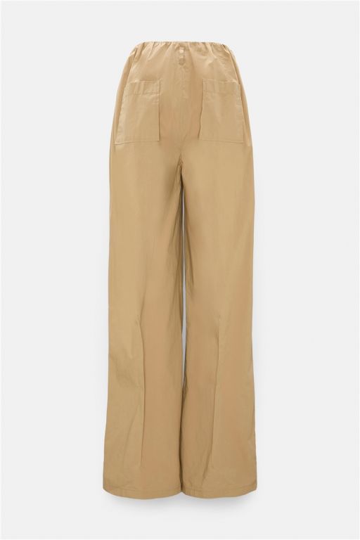 Dorothee Schumacher - Hose mit Bundfältchen aus garment washed Baumwoll-Popeline