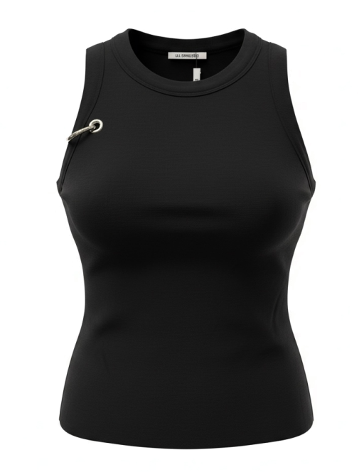 Uli Schneider - Sweat Pierced Tanktop Black