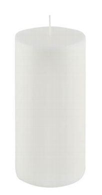 Cylinderkerze pure weiss Höhe 20 cm