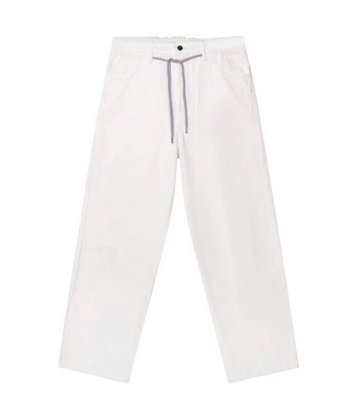 10 Days - Baumwollhose mit weitem Bein und Kordel weiß