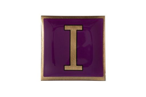 Love Plates Glasteller l lila
