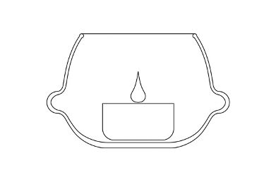 Schwimmschale bauchig klein 10cm