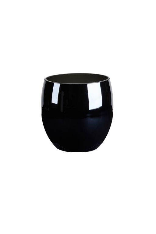 Pearl Glas Windlicht grau groß