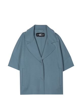Luisa Cerano - Doubleface Cape greyish blue