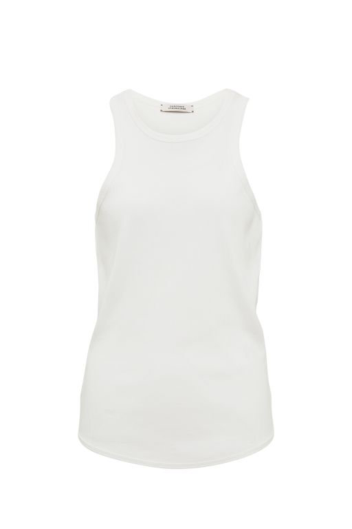 Dorothee Schumacher - Rippentop mit breiten Trägern offwhite