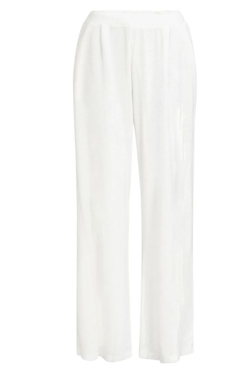True Religion - Frottee Hose mit weitem Schnitt off-white