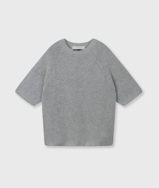 10 Days - Kurzarm Pullover light grap