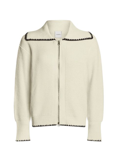 Varley - Strickjacke mit Waffelmuster