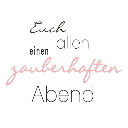 Servietten "Euch allen einen Zauberhaften Abend" weiß