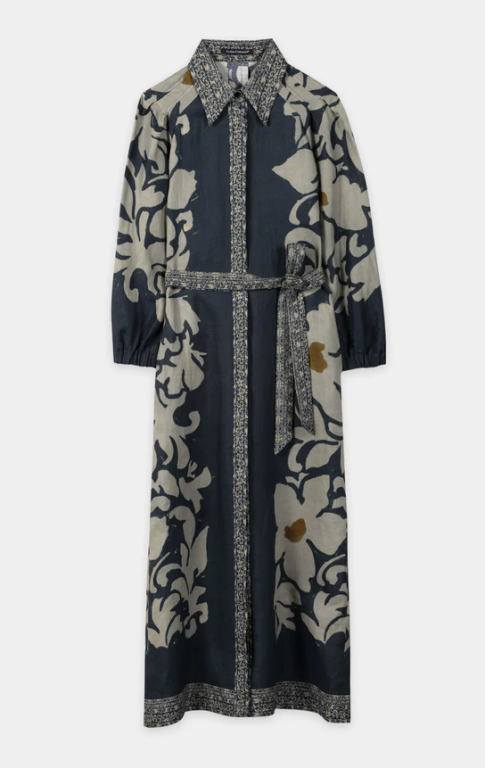 Luisa Cerano - Kleid mit Flower Print tinted blue