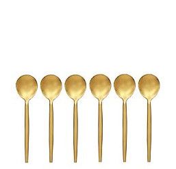 Kaffelöffel Parson 6er Set gold