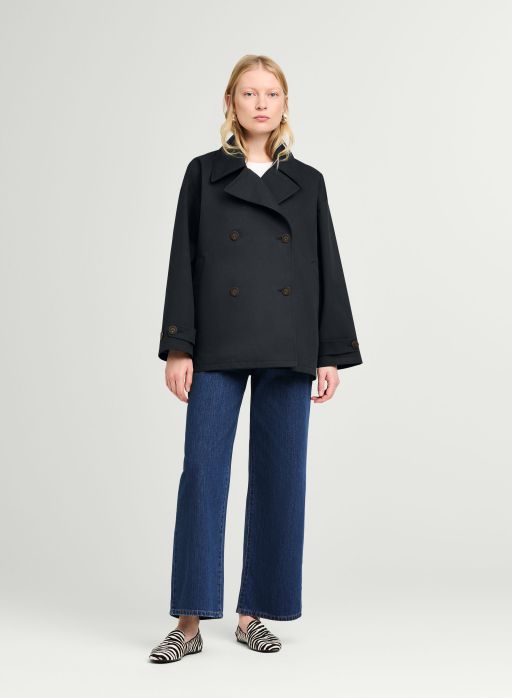 g-lab - Kurze Trenchjacke dark navy