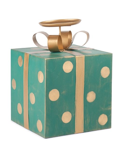 Kerzenhalter Geschenk grün