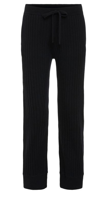 Dorothee Schumacher - Strickhose mit Rippstrickmuster schwarz