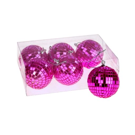 Discokugel magenta