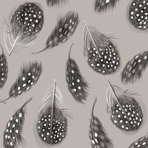 Servietten Feathers grau