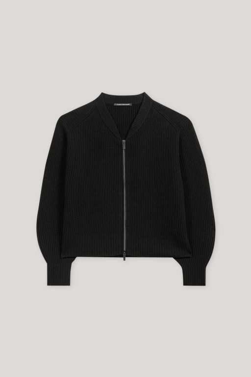 Luisa Cerano - Blouson in gerippter Struktur