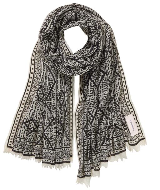 Pur Schoen - Kaschmirschal Veneziano Woven – Black