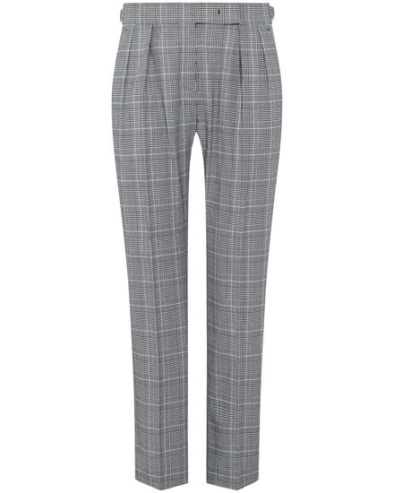 Max Mara - Karierte Hose aus Baumwollkrepp
