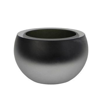 Glastischlicht Olson grau matt 12,5cm