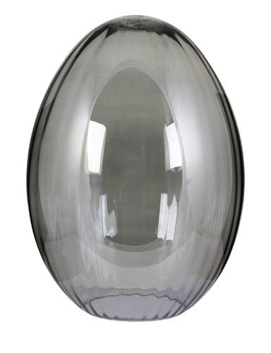 Glas Ei Gala lüster rauch Optik L