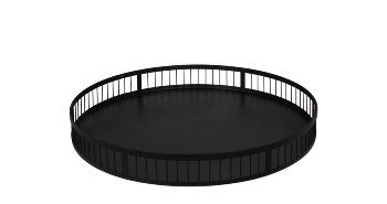Tablett Manos schwarz 40 Ø 6h
