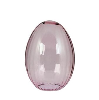 Glas Ei Gala lüster rose Optik M