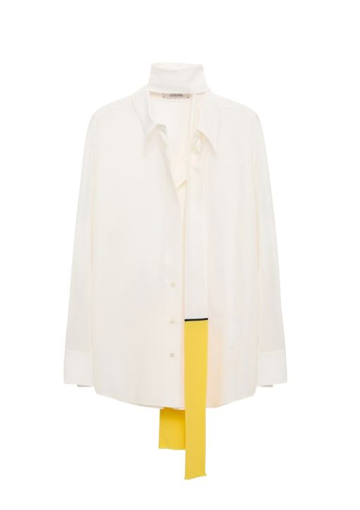 Dorothee Schumacher - Seidenbluse mit abnhembaren Seidenschal