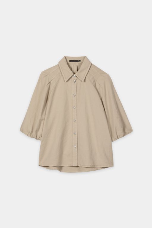 Luisa Cerano - Bluse aus Leinen Mix sand