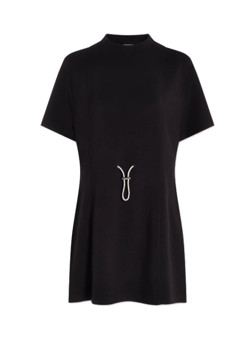 Varley - Kurzes Kleid aus weichem Double Soft black