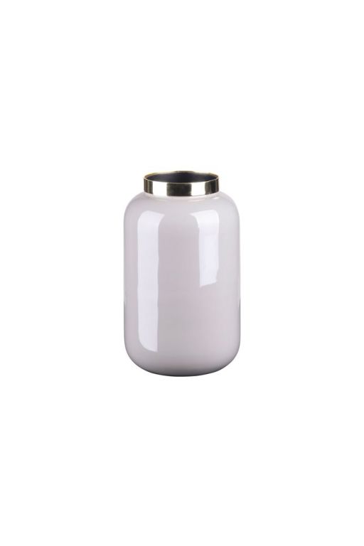 Saigon Vase grey/gold XS